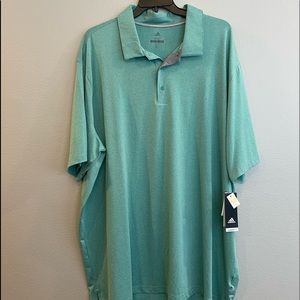 Adidas 4XLT Golf Polo in Light Green Heather - Brand New With Tags